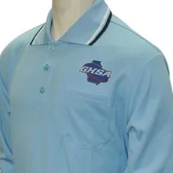 GHSA Softball/Baseball Umpire Long Sleeve Shirt - Powder Blue