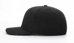 Black Richardson Surge Fitted Umpire Hat - 8 Stitch -baseball Sales Store 550 SIDE