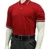Performance Mesh Umpire Short Sleeve Shirt - Red