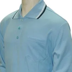 Performance Mesh Umpire Long Sleeve Shirt - Powder Blue
