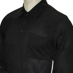 Old Style Major League Style Long Sleeve Umpire Shirt - Black
