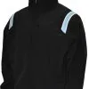 Thermal Fleece Baseball/Softball Jacket - Black With Powder