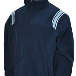 Long Sleeve Microfiber Shell Pullover Jacket - Navy With Powder