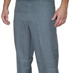 Heather Grey Flat Front Pants With Western Pockets
