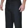 Men's 100% Polyester Flat Front Pants W/ Slash Pockets With Belt Loops