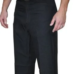 Men's 100% Polyester Flat Front Pants W/ Slash Pockets With Belt Loops