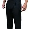 Men's 4-Way Stretch Tapered Flat Front Pants W/Slash Pockets