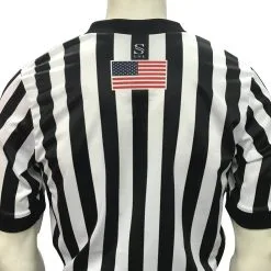 IAABO Basketball Performance Mesh Men's Short Sleeve Shirt - White Flag On Back