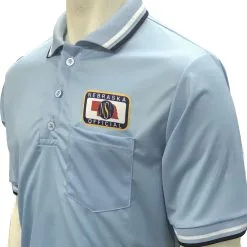 NSAA Baseball Umpire Short Sleeve Shirt - Powder Blue