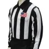 2 1/4" Long Sleeve Football Referee Sleeve Shirt With Flag On Left Chest