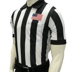 Football Body-Flex 2" Short Sleeve Shirt W/ Flag Over Pocket