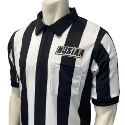 NJSIAA Football/Lacrosse 2 1/4" Performance Mesh Referee Short Sleeve Shirt