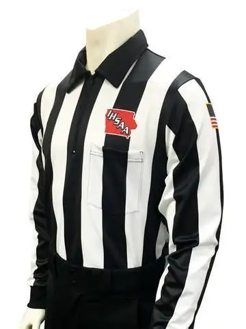 IHSAA Football Foul Weather Long Sleeve Referee Shirt 1 IHSAA Football Foul Weather Long Sleeve Referee Shirt
