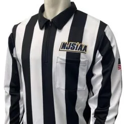 NJSIAA Football/Lacrosse 2 1/4" Referee Long Sleeve Shirt