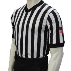 Basketball Body-Flex Referee Shirt With 3" Side Panel