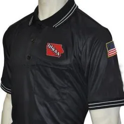 IHSAA Baseball Black Umpire Short Sleeve Shirt