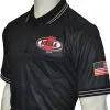 MHSAA Baseball Black Umpire Short Sleeve Shirt