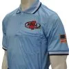 MHSAA Baseball Powder Blue Umpire Short Sleeve Shirt