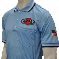 MHSAA Baseball Powder Blue Umpire Short Sleeve Shirt