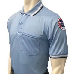 MSHSAA Softball Umpire Short Sleeve Shirt - Powder Blue