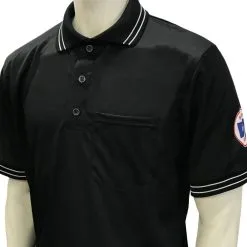 KSHSAA Baseball/Softball Umpire Short Sleeve Shirt - Black
