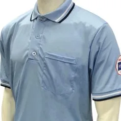KSHSAA Baseball/Softball Umpire Short Sleeve Shirt - Powder Blue
