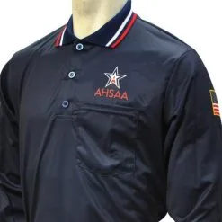 AHSAA Baseball/Softball Umpire Long Sleeve Shirt - Navy
