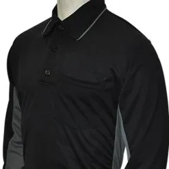 Smitty "Major League" Style Umpire Long Sleeve Shirt - Black