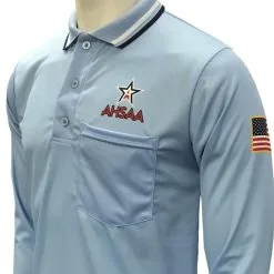 AHSAA Baseball/Softball Umpire Long Sleeve Shirt - Powder Blue
