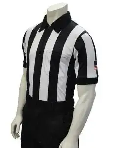 Football Body-Flex 2 1/4" Short Sleeve Shirt With Flag On Left Sleeve