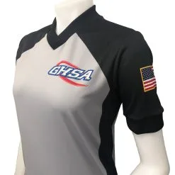 NEW Grey GHSA Basketball Body-Flex Women's Referee Shirt