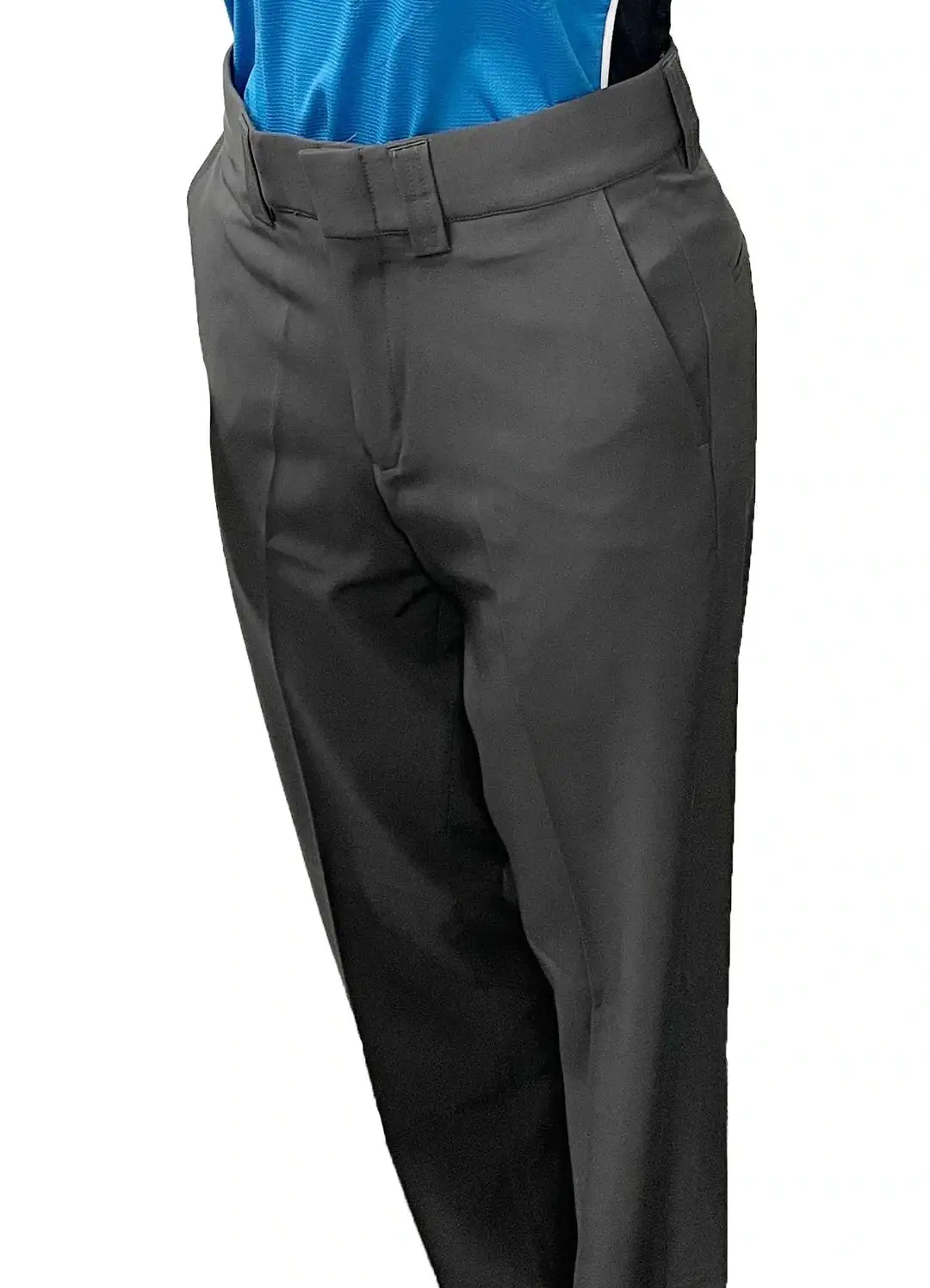 Women’s 4-Way-Stretch Flat Front Pants With Slash Pockets - Charcoal Grey 1 Women’s 4-Way-Stretch Flat Front Pants With Slash Pockets - Charcoal Grey