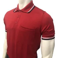 NEW Traditional Body-Flex Umpire Short Sleeve Shirt - Red