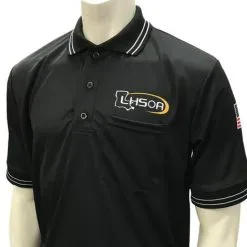LHSOA Baseball Black Umpire Short Sleeve Shirt