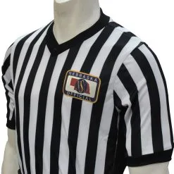 NSAA Basketball Body-Flex Men's Referee Shirt With Side Panels
